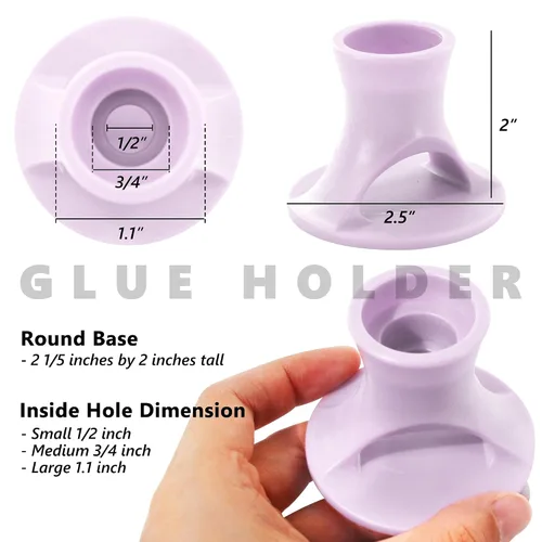 Miniatura 3 de Soporte de plástico para pegamento líquido para soporte de botellas, herramienta de manualidades de papel para artesanos adecuado para botellas