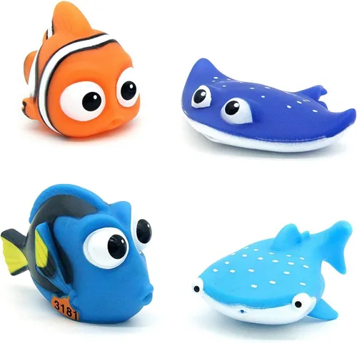 Juguete de ducha para niños, juguetes de chorro de baño para bebés, juguetes de agua para bañera de tiburón, 4 juguetes de piscina para bebés,