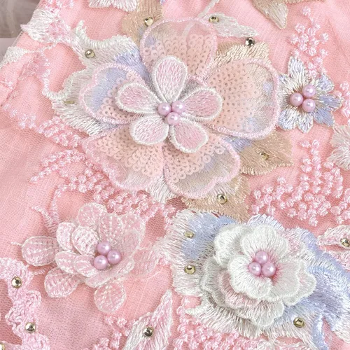 Miniatura 49 de IDOPIP Conjunto de ropa de 1er cumpleaños para niñas con estampado floral, estilo bohemio, con encaje, tutú y diadema de princesa