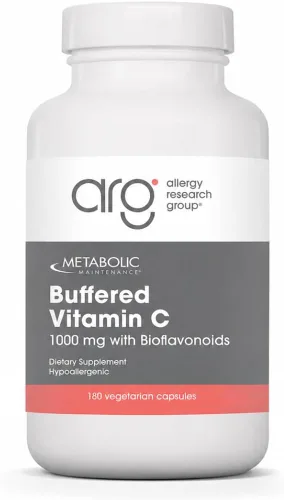 Metabolic Maintenance Vitamina C - 500 mg - Apoyo diario inmunológico y antioxidante - baja acidez e hipoalergénico - 90 porciones - 90 cápsulas