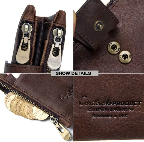 Miniatura 8 de Cartera para hombre, Café (Coffee1), Classic