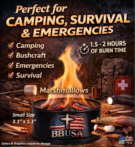 Miniatura 2 de Campfire in a Can - Made in USA - Portable Mini Fire Pit for Marshmallows & S’Mores - Hiking, Backpacking, Hunting, Fishing & Camping - Tactical