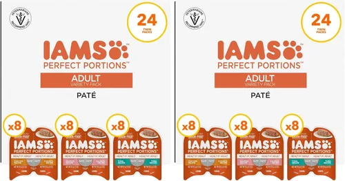 Miniatura 19 de IAMS porciones perfectas - cortes en salsas y patés, alimentos húmedos para gatos adultos sin granos (24 paquetes dobles)., Pate
