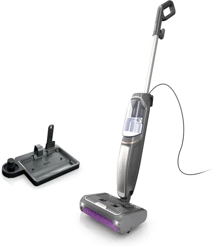 Shark Steam Pickup SD201 Trapeador ligero de vapor 3 en 1, recoge residuos, con limpieza profunda, desinfecta con vapor, todo a la vez, para pisos