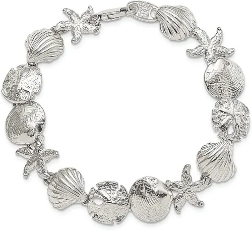 Miniatura 4 de Pulsera de plata de ley 925 con diseño de conchas marinas, joyería fina para mujer, regalos para ella, Shell