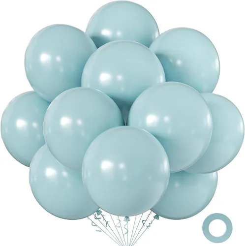 Miniatura 70 de KALOR Globos color morado ceniza de 18 pulgadas, 10 globos de látex mate, globos redondos grandes para bodas, baby shower, fiestas de cumpleaños