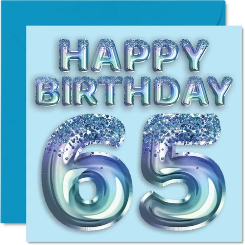 Miniatura 151 de Stuff4 Tarjeta de primer cumpleaños para niños, globo de fiesta con purpurina azul, tarjetas de feliz cumpleaños para niño de 1 año, nieto, hijo, 57