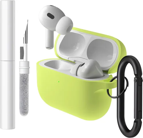 Miniatura 24 de Brujula Funda protectora de silicona para AirPods 4 con ANC, compatible con AirPods de 4ª generación 2024 (Avocado, AirPods 4 con ANC)