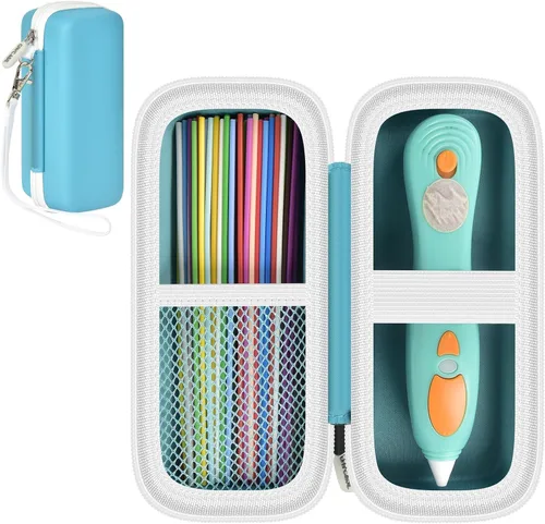 Miniatura 11 de GWCASE Funda compatible con 3Doodler Start+ Essentials Juego de bolígrafos 3D para niños, organizador de almacenamiento de bolígrafos 3D, soporte