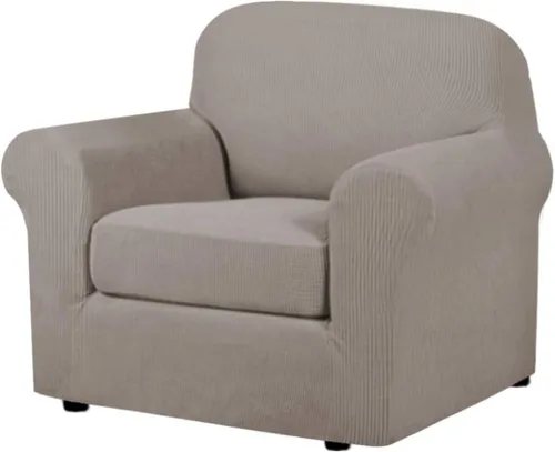 Miniatura 85 de H.VERSAILTEX - 3 fundas de sofá elásticas para 2 cojines de sofá. Fundas para muebles de sala de estar (funda base más 2 fundas de cojín de asiento)