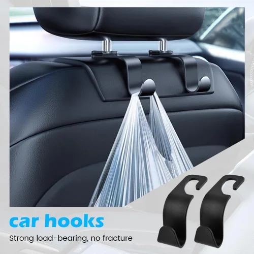 Miniatura 6 de Paquete de 1 expansor de portavasos de automóvil 2 en 1 adaptador con base expandible, gancho para reposacabezas de asiento de automóvil, paquete