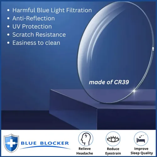 Miniatura 6 de ProEyes Aurora, 1.50 lectores de acetato multifocales progresivos con bloqueo de luz azul, lente de resina antirreflectante, lente de encendido