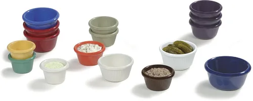 Miniatura 6 de CFS 085202 - Ramequin suave de melamina, capacidad de 2 onzas, color blanco (caja de 72)