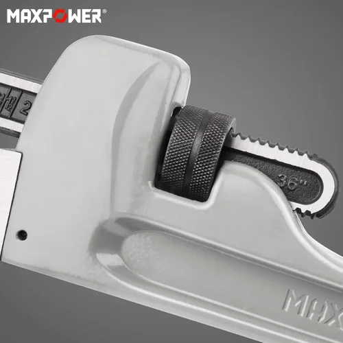 Miniatura 7 de MAXPOWER Llave de tubo de 36 pulgadas, llave de tubo recta resistente Llave de plomero de aluminio