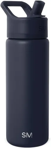 Miniatura 46 de Simple Modern botella de agua reutilizable con tapa con pajilla, de acero inoxidable con aislamiento al vacío, para gimnasio, viajes y deportes