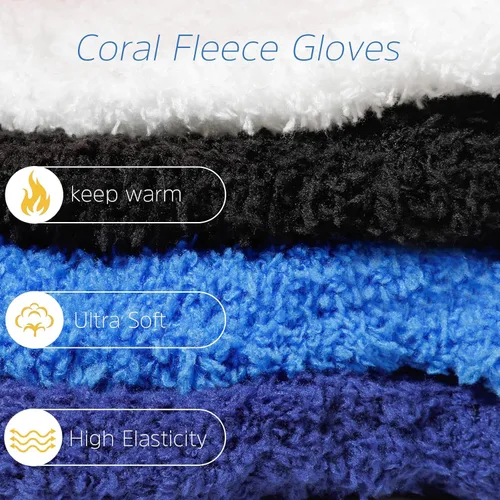 Miniatura 3 de ONESING 4 pares de mitones para bebés, guantes suaves para recién nacidos, guantes de invierno para bebés y niñas