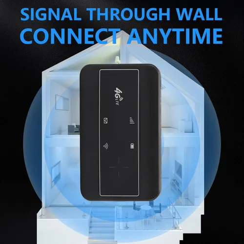 Miniatura 2 de Bewinner Enrutador WiFi móvil 4G, punto de acceso WiFi móvil de 300 Mbps con ranura para tarjeta SIM, enrutador de viaje portátil compatible con 10