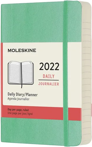 Miniatura 22 de Moleskine Agenda mensual clásica de 12 meses de 2022, tapa suave, grande (5 x 8.25 pulgadas), color negro