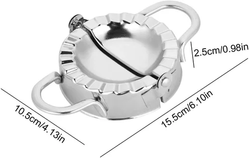 Miniatura 4 de Máquina de bolas de masa de acero inoxidable para albóndigas, herramienta de bola de masa para albóndigas de empanada de gyoza (tamaño grande)