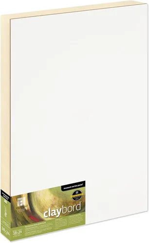 Miniatura 89 de Ampersand Art Supply Panel de pintura de madera: Serie Museo Claybord, 10 "x 10", 2" Perfil con acunado Perfil con cuna de 2