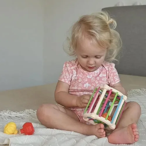 Miniatura 6 de LUCKFUTURE Juguetes para bebés de 6 a 18 meses, juego de juguetes Montessori 8 en 1, juguetes educativos de aprendizaje para niños pequeños de 1 a 3