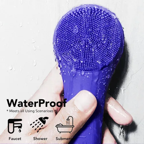 Miniatura 5 de NågraCoola CLIE Cepillo de Limpieza Facial, Impermeable y Recargable Cepillo Exfoliante Facial para Hombres y Mujeres, Limpieza, Exfoliación y Azul