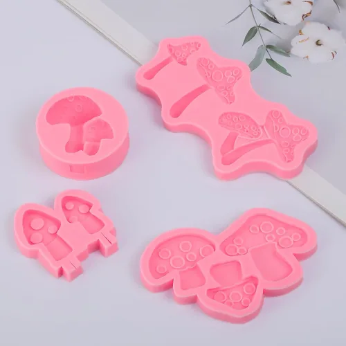 Miniatura 5 de Molde de silicona de hongos para decoración de tartas, moldes para fondant, para fiestas temáticas de bosque, baby showers, decoración de cupcakes