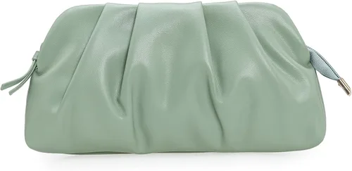 Miniatura 14 de CHARMING TAILOR Bolso tipo sobre elegante de cuero vegano suave con pliegues de PU para mujer