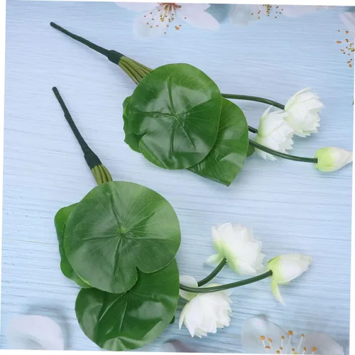 Miniatura 5 de DECHOUS 3 piezas de flores falsas de seda artificiales para decoración del hogar, ornamento falso de seda para el hogar