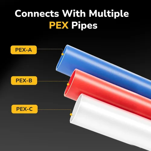 Miniatura 6 de Acoplamiento Pex de 1/2", Accesorios Pex, Accesorios de Engaste de Latón de Alta Resistencia para Tubos PEX con Construcción Resistente a Fugas