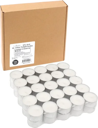 Miniatura 6 de Velas sin aroma Stonebriar dtl-100-8 duración de combustión, 8 horas, color blanco, paquete de 100