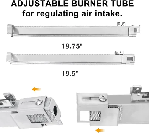Miniatura 43 de SafBbcue 7508 - Juego de 3 tubos de acero inoxidable de 28 pulgadas para Weber Genesis Silver B/C Gold B/C Spirit 700 Spirit E-310/320 con control