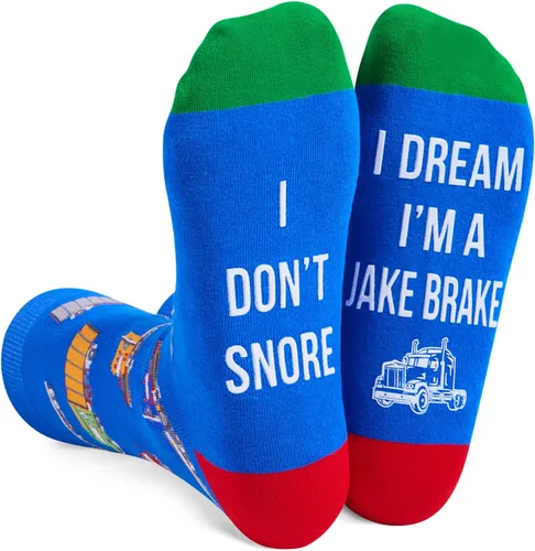 Zmart Men Women Funny Gifts Trucker Gifts Tractor Gifts, Unisex Funny Socks Truck Socks Tractor Socks