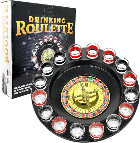 Miniatura 7 de Spin to Win: Fairly Odd Novelties - Juego de ruleta de vaso de chupito, 6 vasos, 2 bolas, favorito de fiesta, perfecto para grupos, 11.25 pulgadas