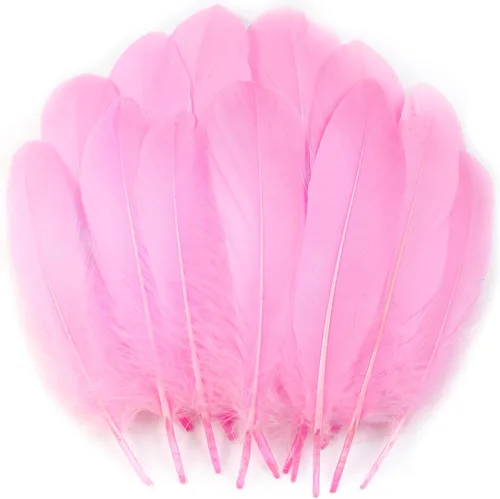 Miniatura 31 de 50 piezas de plumas de ganso naturales de 5 estilos, accesorios de ropa, paquete de estilos arcoíris, decoración de Pascua, Navidad, ropa