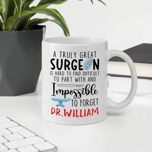Miniatura 3 de Taza de café con nombre personalizada para hombres, mujeres, cirujano médico, taza de café blanca personalizada para cirujano ortopédico, taza