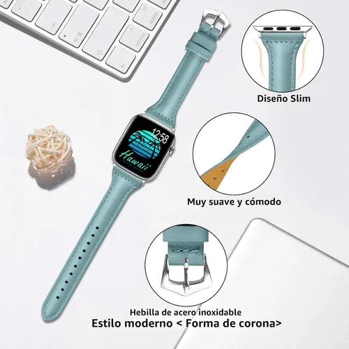 Miniatura 4 de Correa de repuesto compatible con Apple Watch de 1.49, 1.57, 1.65 o 1.73 pulgadas o iWatch Series 6, SE, Series 5, Series 4,Series 3,Series 2,Series