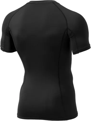 Miniatura 9 de TSLA - Paquetes de 1 o 3 camisetas de compresión para hombre, FPU 50+, de secado rápido, de manga corta, camiseta de entrenamiento atlético