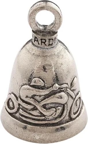 Miniatura 11 de Guardian Bell Campana de buena suerte con llavero y bolsa de regalo de terciopelo negro Campana de motocicleta Peltre sin plomo Hecho en Never