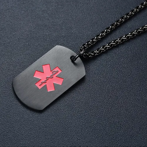 Miniatura 4 de VNOX PACEMAKER Pulsera de acero inoxidable para identificación de alerta médica unisex de 8.0 in