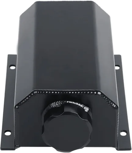 Miniatura 9 de Tanque de desbordamiento de refrigerante universal LokoCar Depósito de radiador de refrigerante Expansión 2L de aluminio negro