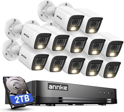Miniatura 12 de ANNKE - Sistema de cámara de seguridad de vigilancia FHD AI de 16 canales con disco duro de 2 TB y 8 cámaras CCTV de 2 MP para exteriores con doble