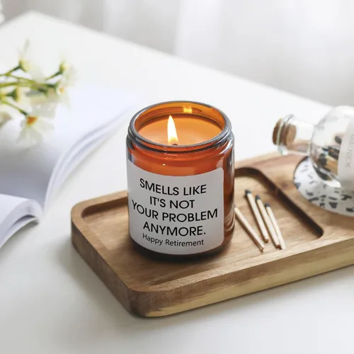 Miniatura 4 de Regalos de jubilación para mujeres, divertida vela de jubilación, regalos de jubilación para mujeres, hombres, amigos, compañeros de trabajo