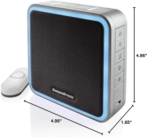 Miniatura 9 de Honeywell Home RDWL917AX2000/E Timbre inalámbrico portátil y botón de empuje - Serie 9, Azul, Gris