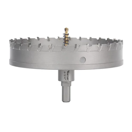 Miniatura 14 de Sierra perforadora de carburo de 1-1/2 pulgadas (1.496 in) para metal duro, cortador de agujeros con punta de carburo de tungsteno con broca piloto