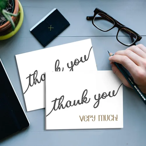 Miniatura 3 de Tarjetas de felicitación blancas de 4.5 x 6 pulgadas, 100 tarjetas