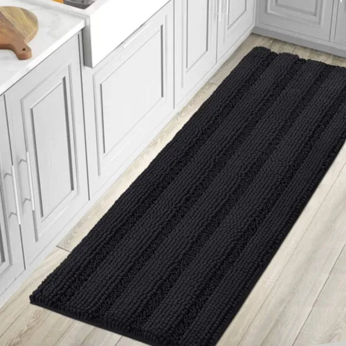 Miniatura 93 de H.VERSAILTEX - Alfombras de baño, juego de 2 piezas, alfombra de contorno para baño, juego de alfombras para inodoro, alfombra antideslizante
