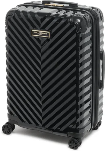 Miniatura 3 de Karl Lagerfeld Paris Maleta para mujer Ruedas giratorias Hardside, Negro -, Maleta Spinner Ruedas Hardside