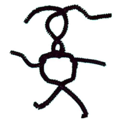 Miniatura 2 de Limpiapipas negras (paquete de 500) tallos de felpilla para decoración de arte de bricolaje y manualidades creativas (0.236 in x 12 pulgadas)
