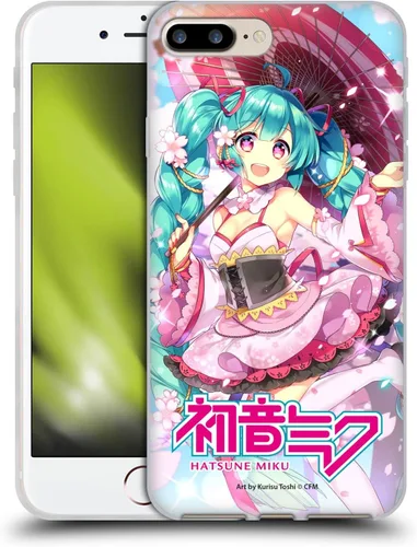 Miniatura 38 de Head Case Designs Licencia Oficial Hatsune Miku Gráficos Lindos Carcasa de Gel [Protección de Grado Militar] Compatible con Apple iPhone 7